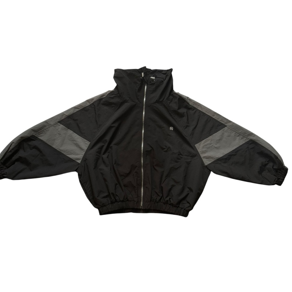 Maden Workwear Black and Gray Windbreaker Jacket